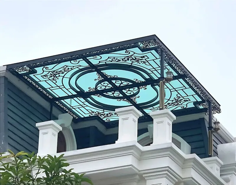 Mái kính mỹ thuật đẹp phù hợp mọi phong cách