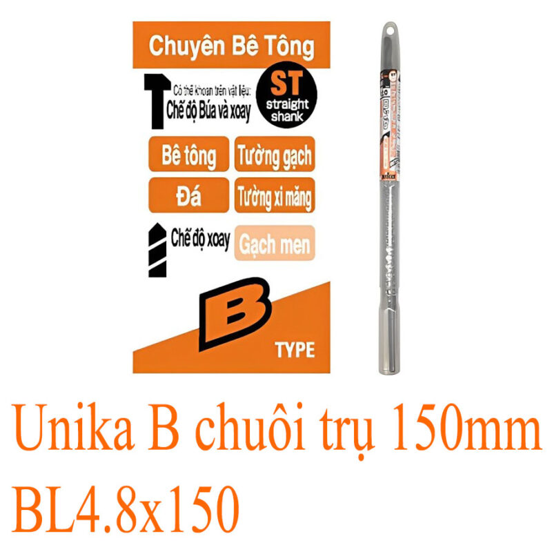 Mũi Khoan Bê Tông Unika B: Lựa Chọn Tối Ưu Cho Mọi Công Trình