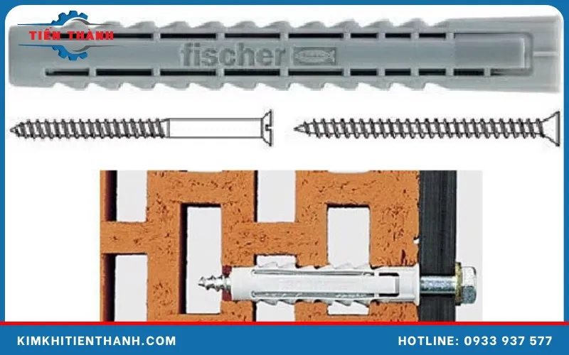 Ưu điểm nổi bật của tắc kê sắt khi sử dụng cho tường gạch