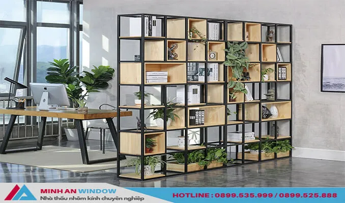 Mẫu vách ngăn bằng sắt kết hợp đựng đồ cao cấp chất lượng phổ biến nầm 2026