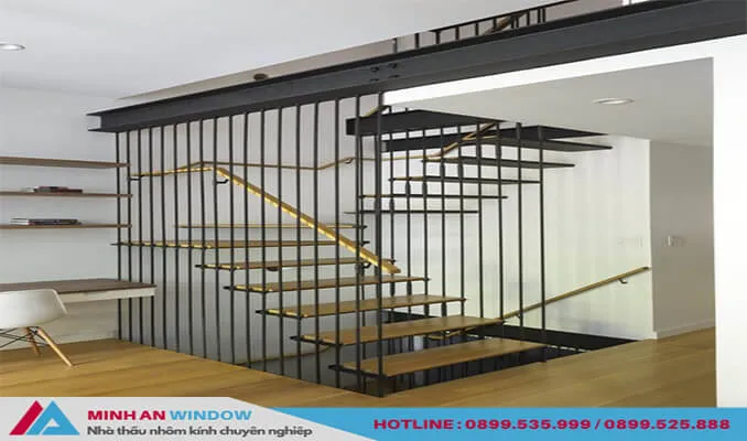 Mẫu Vách ngăn cho cầu thang bằng sắt cao cấp chất lượng nhất nầm 2026