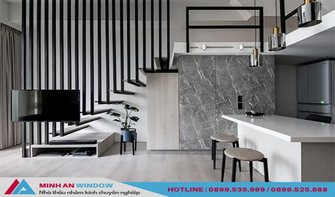 Mẫu Vách ngăn cho cầu thang bằng sắt cao cấp chất lượng nhất nầm 2026