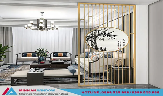 Mẫu vách ngăn bằng sắt cho phòng khách cao cấp độc đáo nầm 2026