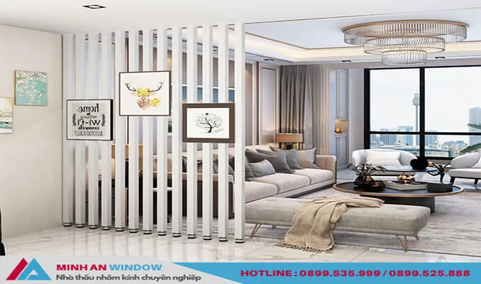 Mẫu vách ngăn bằng sắt cho phòng khách cao cấp độc đáo nầm 2026