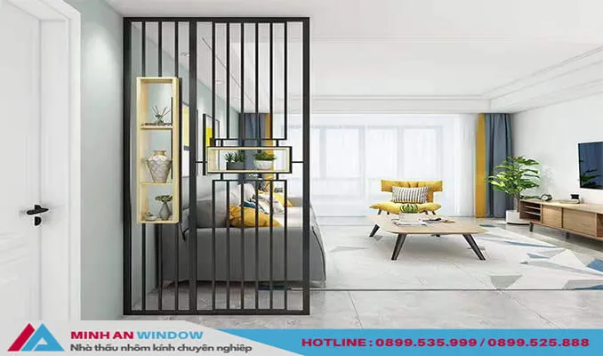 Mẫu vách ngăn bằng sắt cho phòng khách cao cấp độc đáo nầm 2026