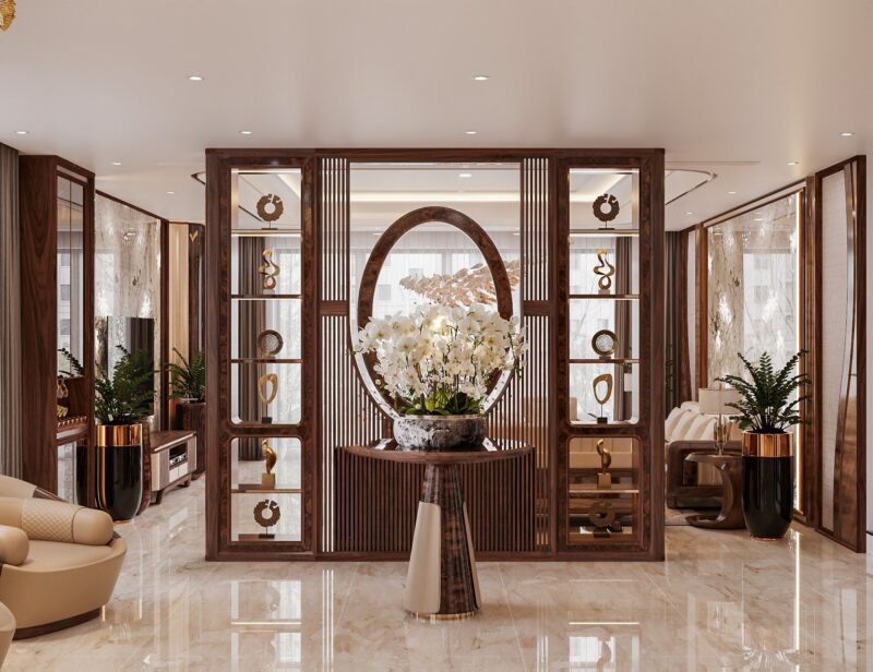 Vách Chắn Phòng Ngủ Tân Cổ Điển Gỗ: Giải Pháp Sang Trọng Cho Không Gian Riêng Tư