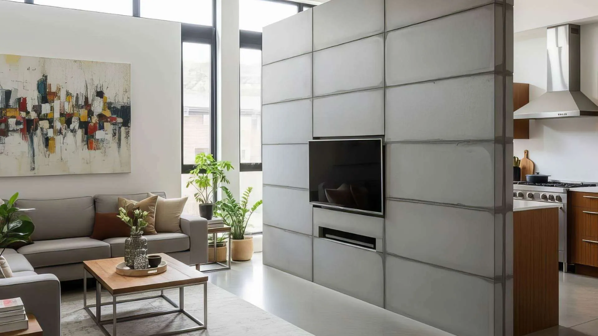 vách ngăn phòng ngủ bằng tấm xi măng