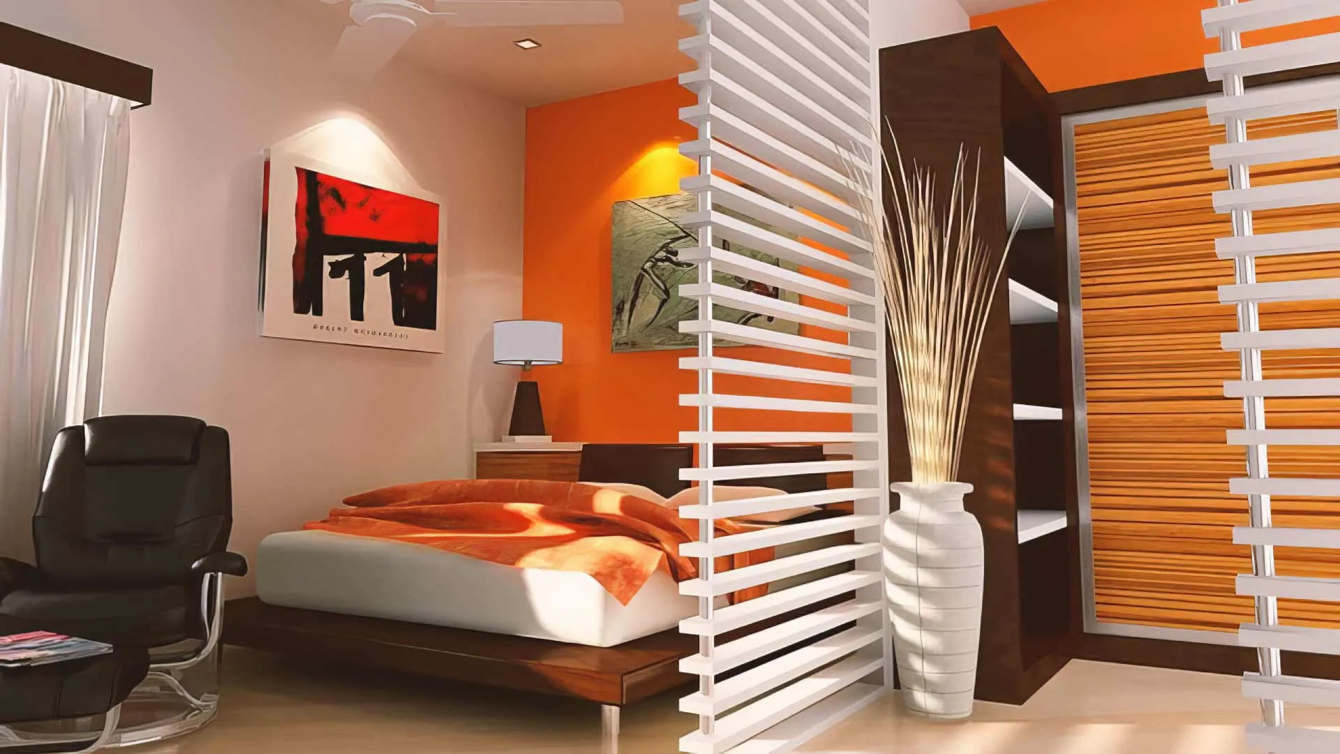 vách ngăn phòng ngủ nhựa pvc