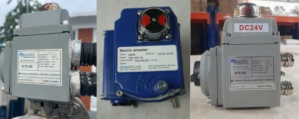 Van bướm inox điều khiển điện với vật liệu cao cấp