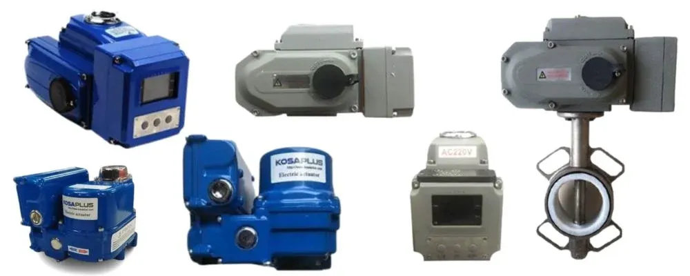 Minh họa van bướm điều khiển điện on/off