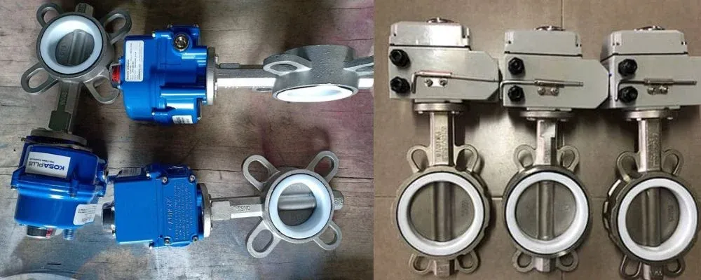 Kho van bướm inox điều khiển điện tại nhà cung cấp