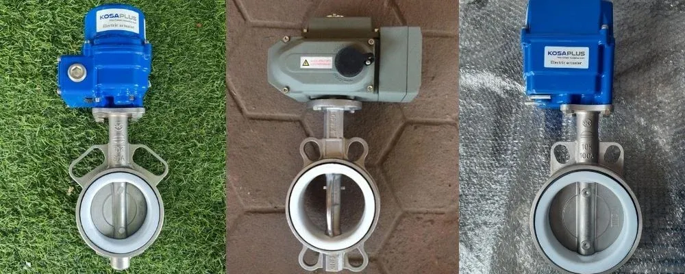 Cận cảnh van bướm inox điều khiển điện