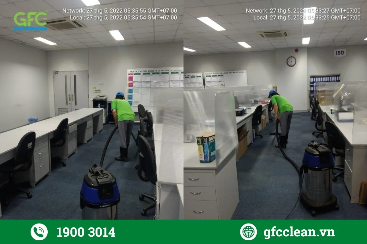 Đánh bóng sàn đá tại nhà xưởng