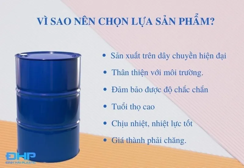Vì sao nên chọn sản phẩm thùng phuy sắt