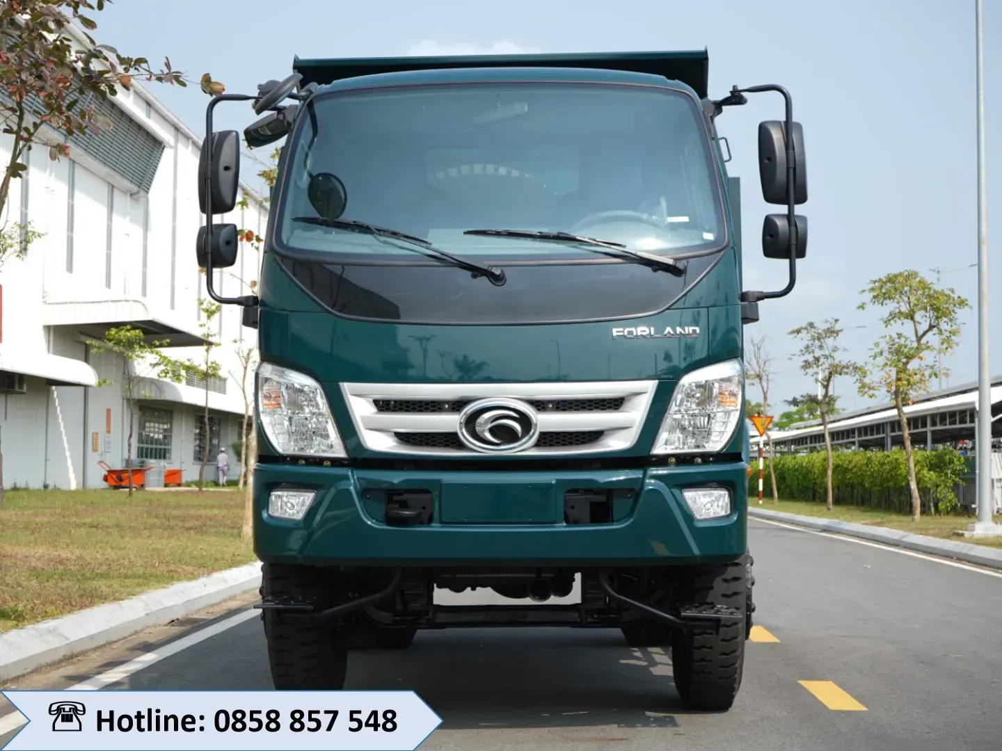 Thiết kế kết cấu thùng xe ben 6.49 tấn Thaco FD120A với góc nâng lớn