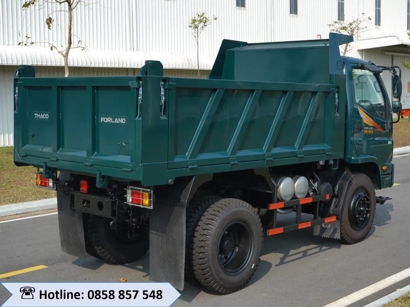 Hình ảnh thực tế cabin và thân xe ben Thaco FD120A 6.49 tấn