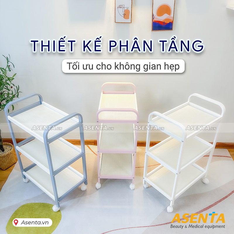 Xe Đẩy 3 Tầng Inox Spa: Giải Pháp Tối Ưu Cho Không Gian Làm Đẹp