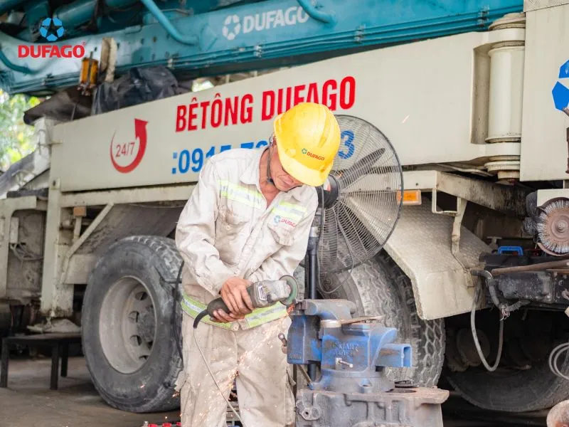 Xe trộn bê tông chạy được bao lâu thì cần bảo dưỡng?