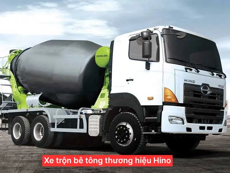 Xe trộn bê tông thương hiệu Hino