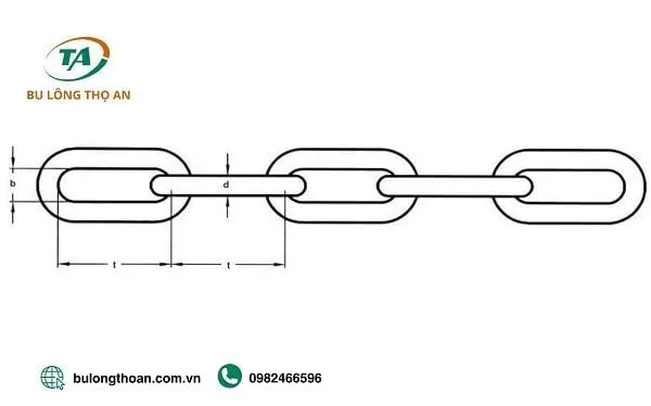 Xích Inox được tạo thành từ nhiều mắt xích kết nối với nhau