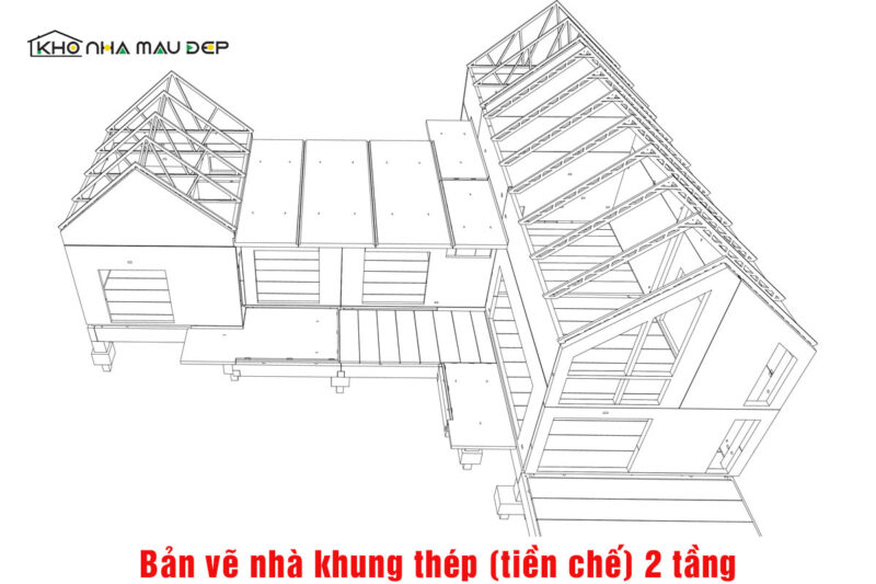 Bản Vẽ Nhà Thép Tiền Chế 2 Tầng: Hướng Dẫn Chi Tiết Và Các Mẫu Thiết Kế Ấn Tượng