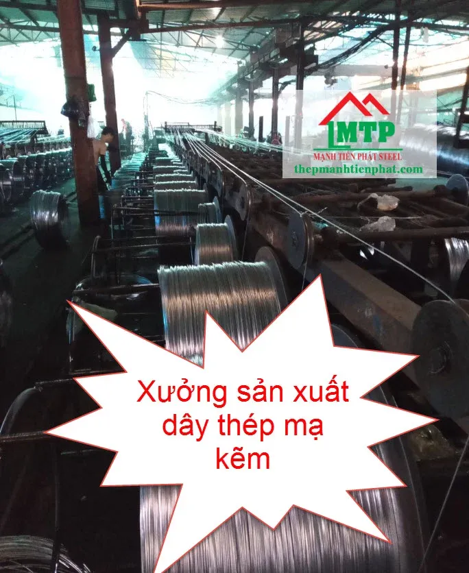 Xưởng sản xuất dây thép mạ kẽm