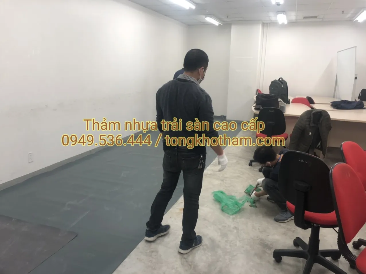 Thảm nhựa trải xưởng