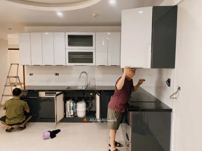 Đá bếp kim sa đen sạch, bền màu