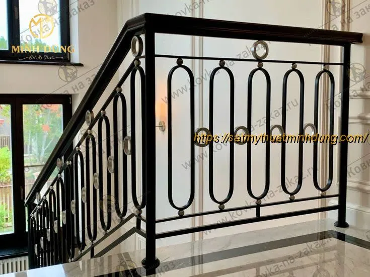 Nhiều mẫu tay vịn cầu thang sắt nghệ thuật cao cấp