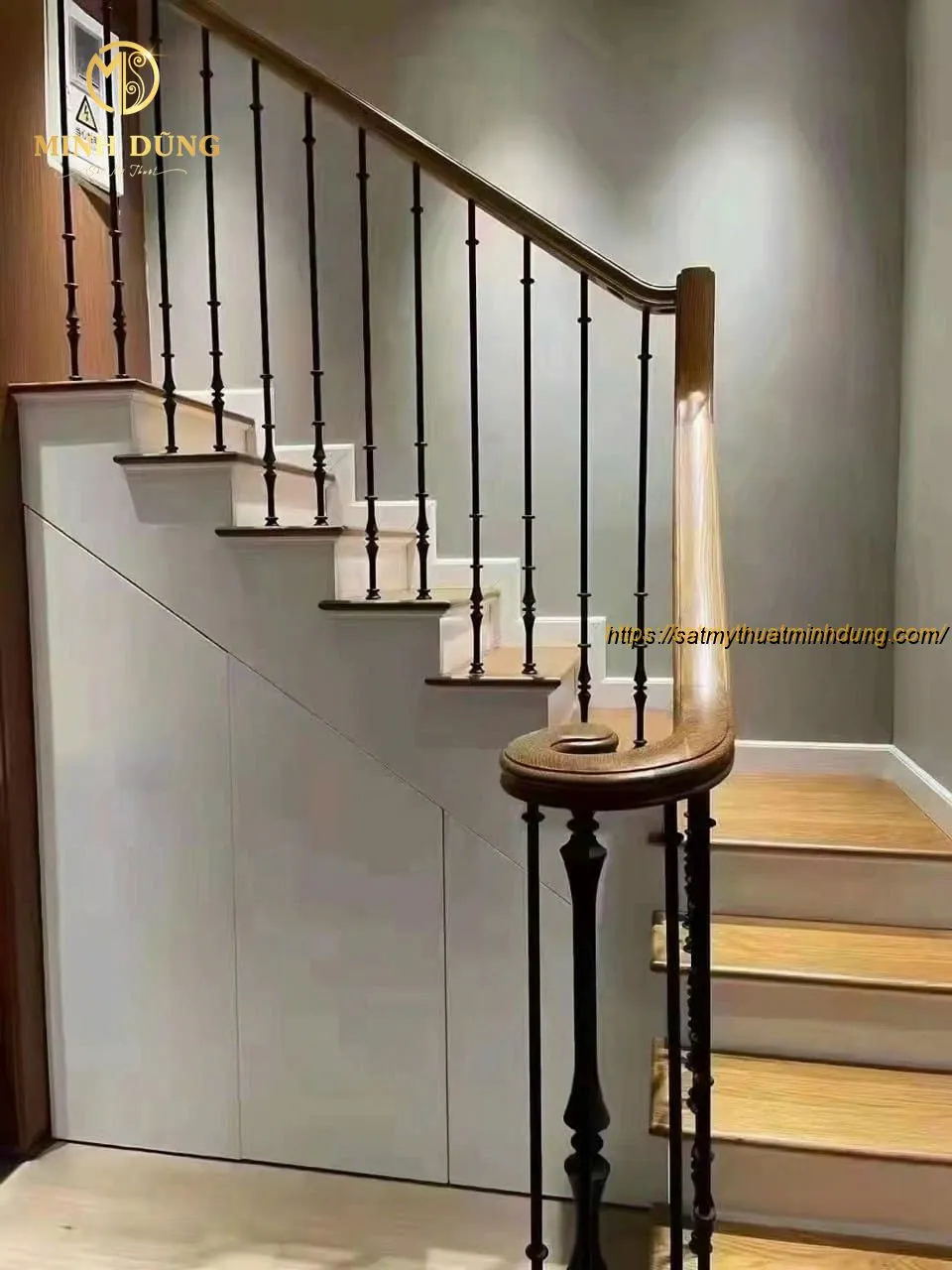 Nhiều mẫu tay vịn cầu thang sắt nghệ thuật cao cấp